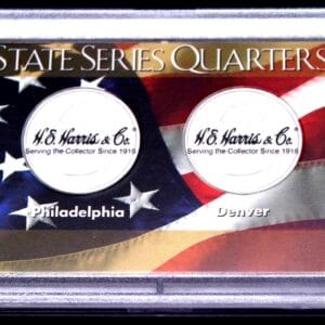 State Quarters P & D Mint Marks Frosty Case - 2 Holes, 2x3
