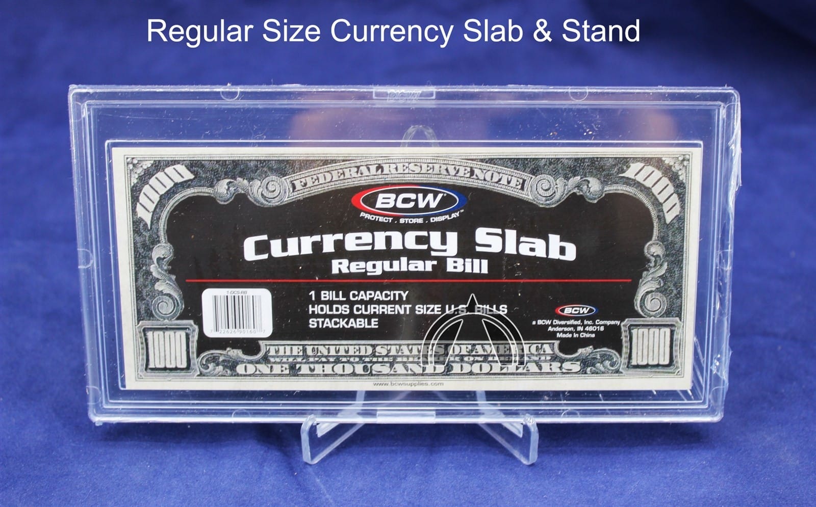 Deluxe Currency Slab Regular Size Dollar Bill Case Holder &Amp; Stand - Free Ship 3 Deluxe Currency Slab Regular Size Dollar Bill Case Holder & Stand - FREE SHIP - Image 3