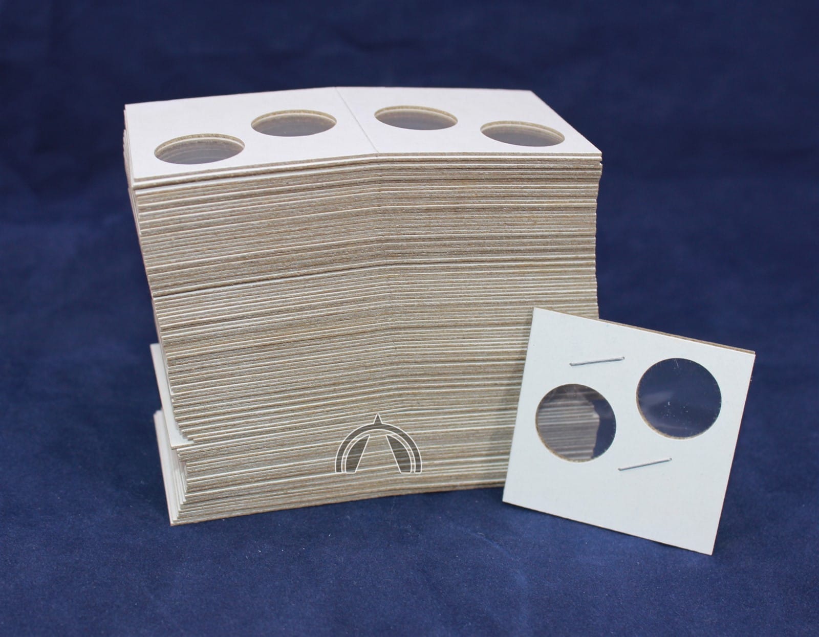 100 Heavy Duty 2&Quot;X2&Quot; Cardboard &Amp; Mylar Flips Coin Holders For 2 Pennies 2 100 Heavy Duty 2"x2" Cardboard & Mylar Flips Coin Holders for 2 Pennies - Image 2