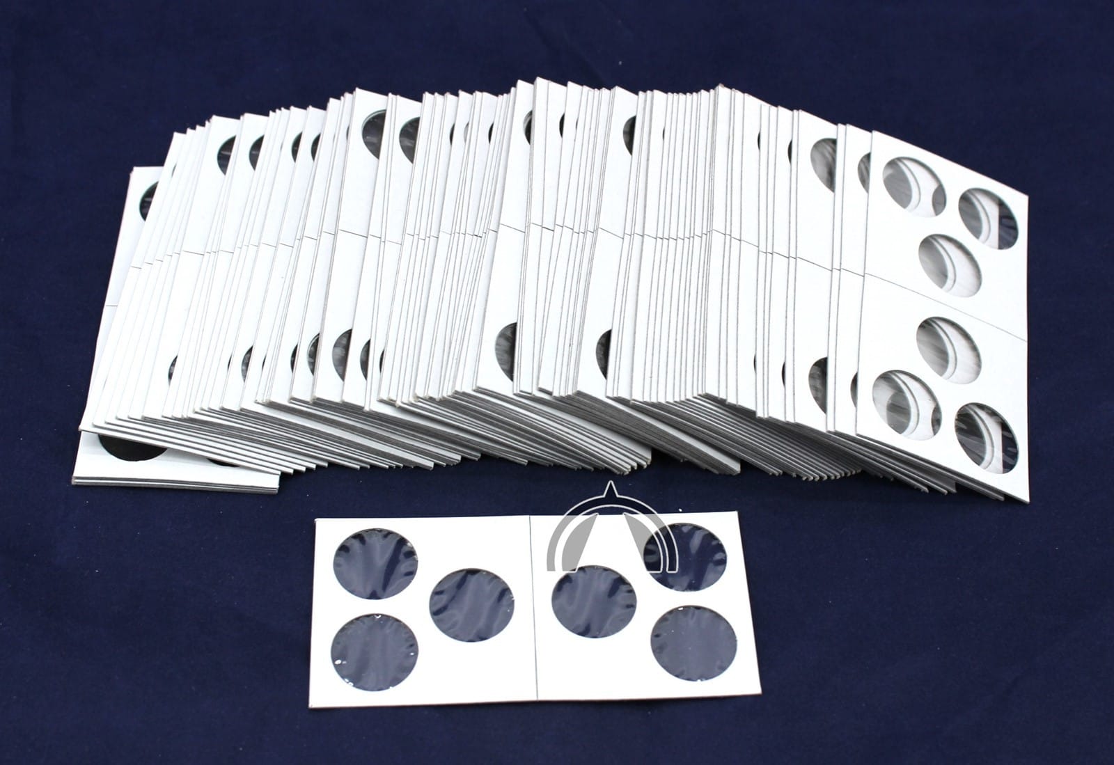 100 Premium Quality 3 Window Cardboard &Amp; Mylar 2X2 Coin Holders For 3 Pennies 3 100 Premium Quality 3 Window Cardboard & Mylar 2x2 Coin Holders for 3 Pennies - Image 3