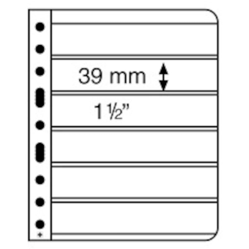 20 Vario 6S Plus Pocket Double Sided Pages For Stamp And Other Collecting, Black 2 20 VARIO 6S PLUS Pocket Double Sided Pages for Stamp and Other Collecting, Black - Image 2