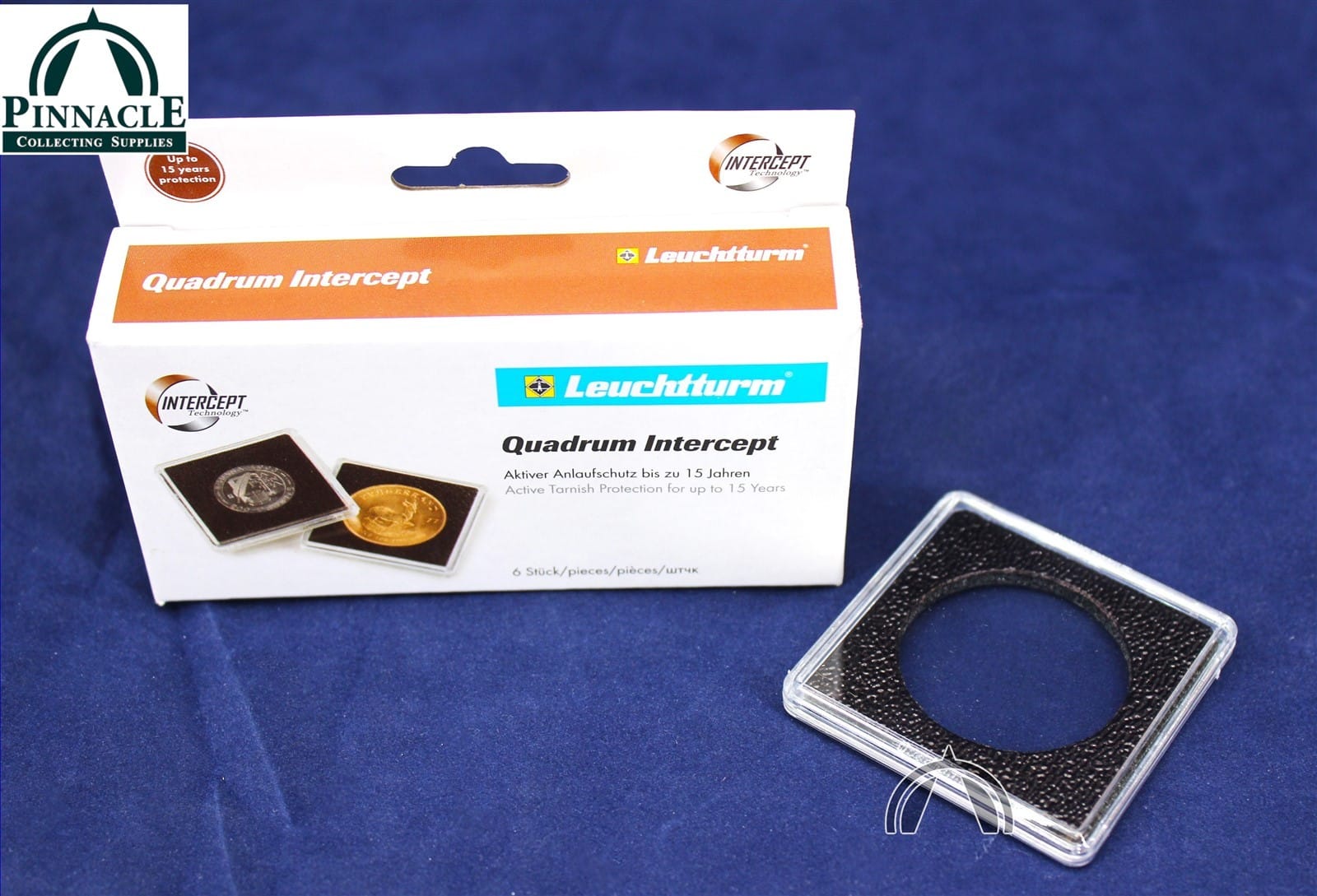 6 Pack Of 34Mm Quadrum Intercept 2&Quot;X2&Quot; Coin Holders | Us Gold $20 Saint Gaudens 2 6 Pack of 34mm QUADRUM INTERCEPT 2"x2" Coin Holders | US Gold $20 Saint Gaudens - Image 2