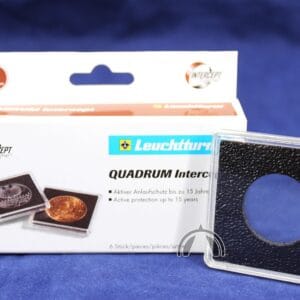 25mm QUADRUM INTERCEPT Square Coin Capsule Holders, 6 Pack