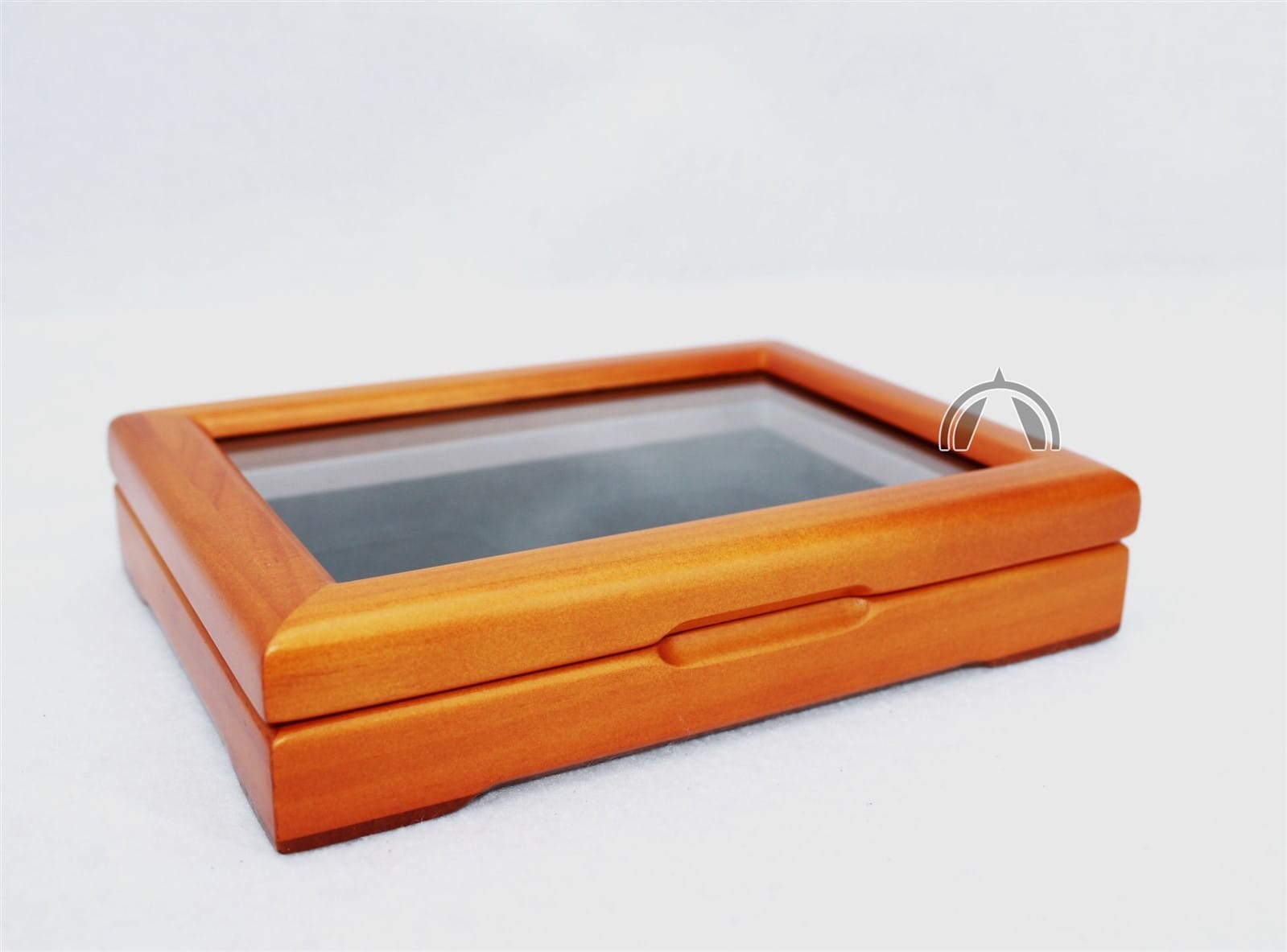 Wood Box With Glass Top For 2 Pcgs And/Or Ngc Certified Coin Slabs 5 Wood Box with Glass Top for 2 PCGS and/or NGC Certified Coin Slabs - Image 5