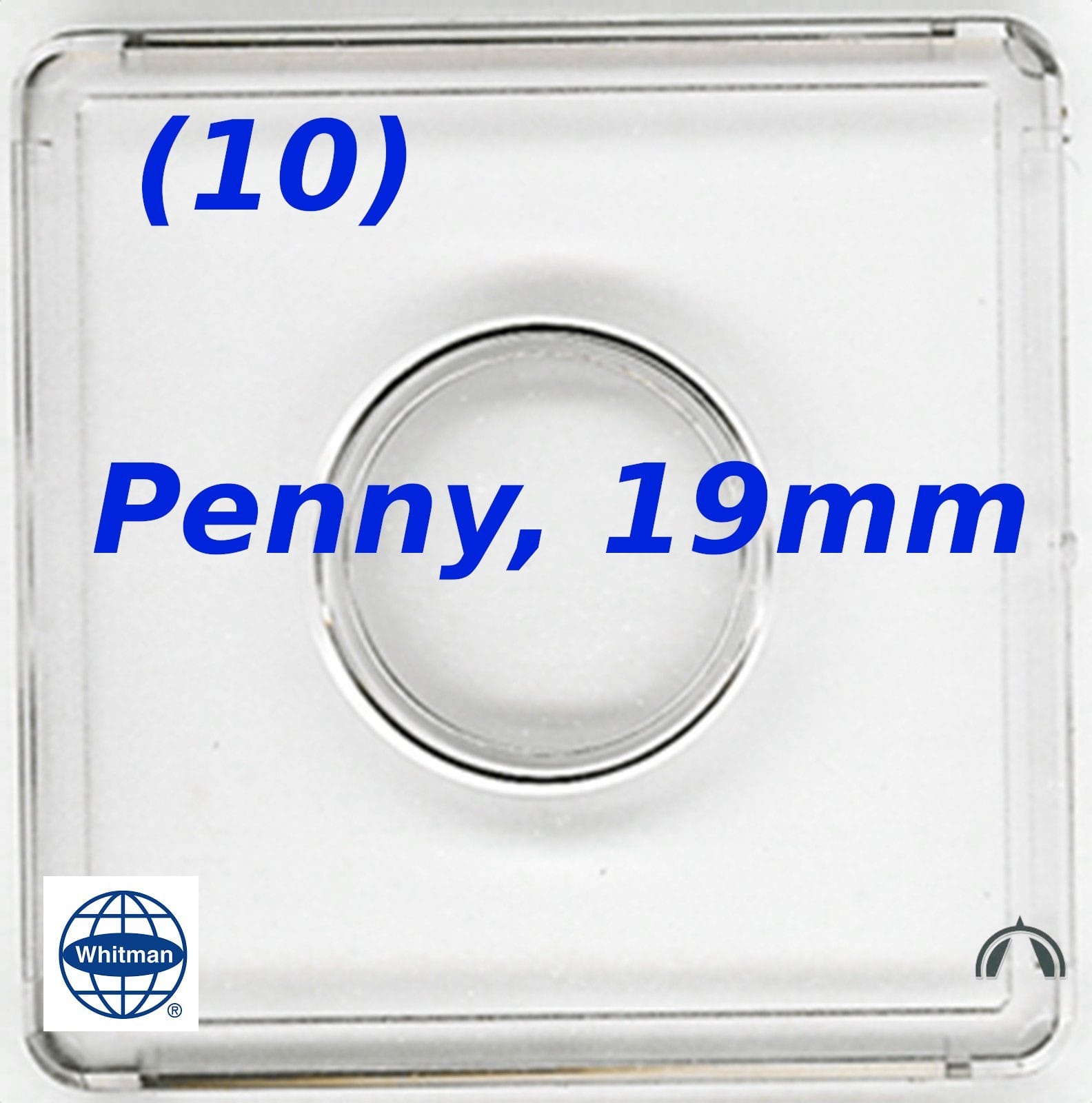 10 Whitman Clear Plastic 2X2 Snaplock Coin Holder For Us Penny Cent 19Mm - Ten 1 10 Whitman Clear Plastic 2x2 Snaplock Coin Holder for US Penny Cent 19mm - Ten