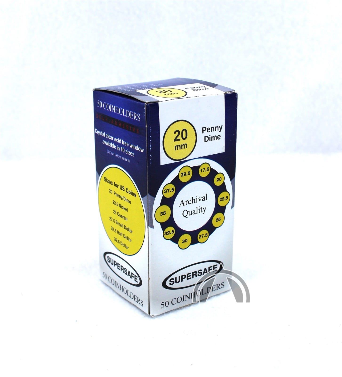 20Mm Supersafe Self Adhesive 2X2 Flips For Us Penny &Amp; Dime - 50 Flips / Box 2 20mm Supersafe Self Adhesive 2x2 Flips for US Penny & Dime - 50 Flips / Box - Image 2