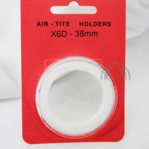 X6 DEEP w 38mm White Ring Air Tight Coin Capsule Holder for 2oz Queen's Beast