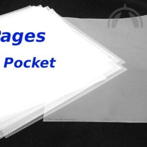 100 Letter 8.5"x11" Clear Single Pocket Notebook Pages for Collecting & Storage