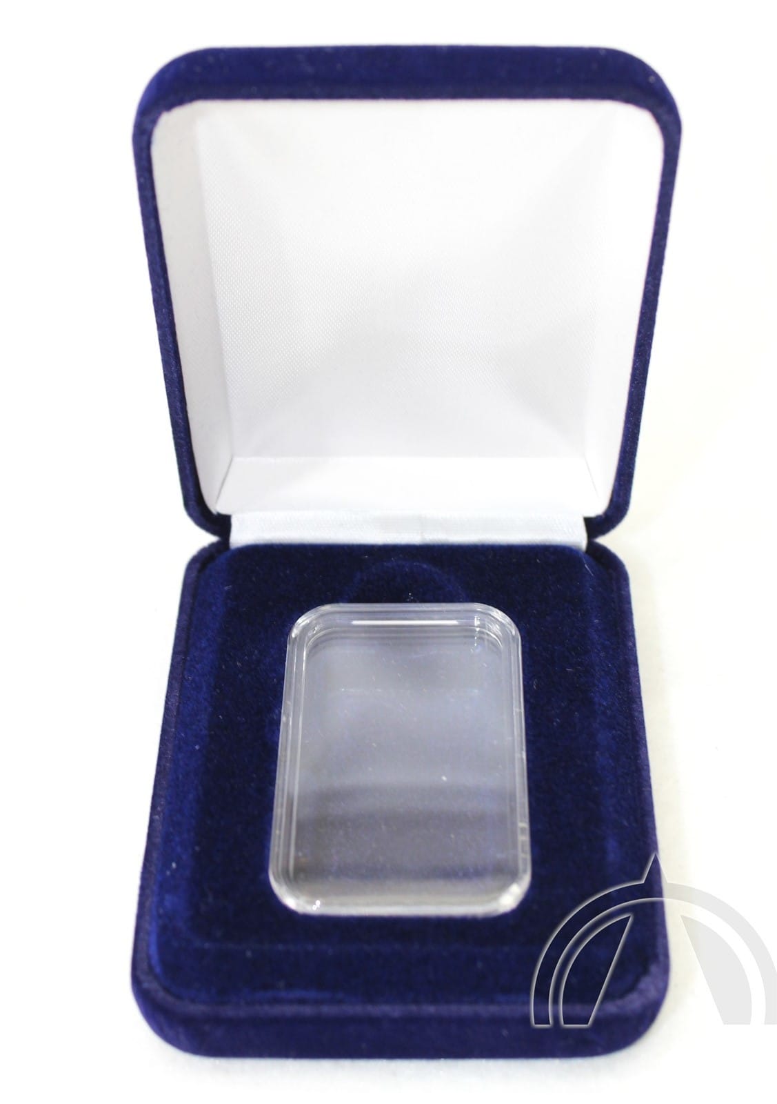 Velvet Box For Vertical 1Oz Silver Bar In Airtite Capsule / Opens On Short End 1 Velvet Box for Vertical 1oz Silver Bar in Airtite Capsule / Opens on Short End