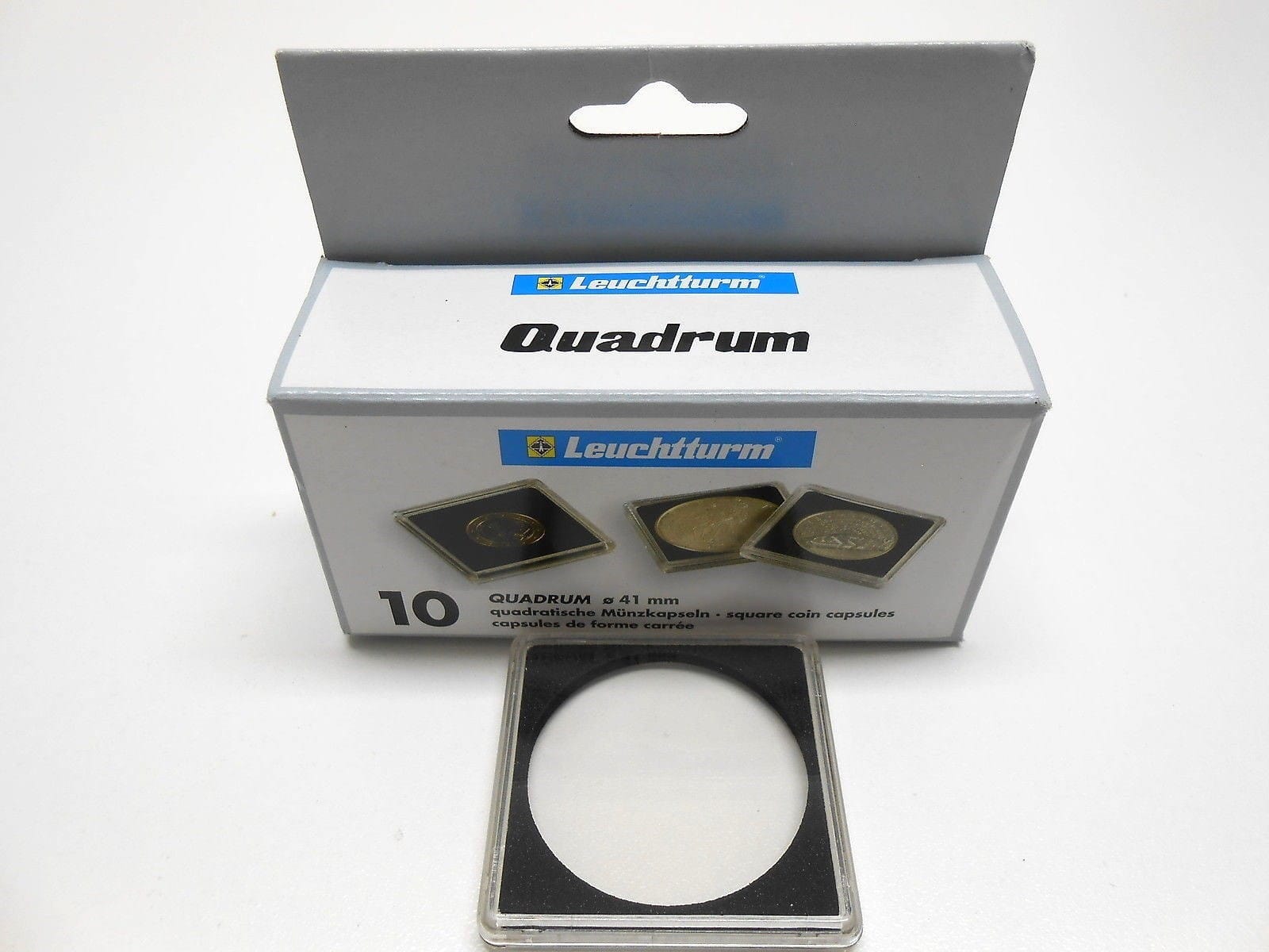 41Mm - 10 Quadrum Square Coin Capsule Holders For 1Oz American Silver Eagles 2 41mm - 10 Quadrum Square Coin Capsule Holders for 1oz American Silver Eagles - Image 2