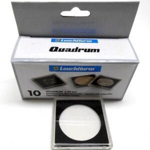 38mm - 10 Quadrum Square Coin Holders (Capsules) for Morgan, Peace Silver Dollar