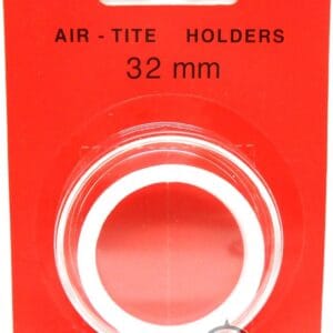 32mm AIRTITE COIN CAPSULE HOLDER White Ring 1oz GOLD EAGLE and 1oz GOLD BUFFALLO