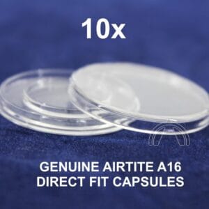 10 GENUINE Airtite 16.5 mm Direct Fit Coin Capsules 1/10oz Platinum Maple Leaf