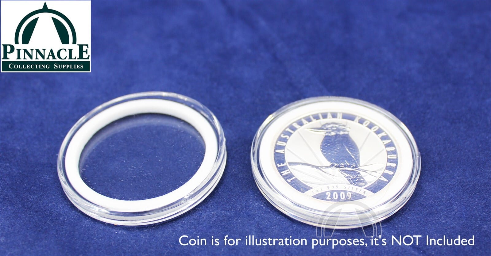 25 Airtite Coin Capsules W White Rings For Australian 1Oz Silver Kookaburra 3 25 Airtite Coin Capsules w White Rings for Australian 1oz Silver Kookaburra - Image 3