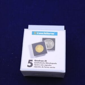 54mm - 5 XL Quadrum Square Coin Capsule Holders for Large Coins & Medals