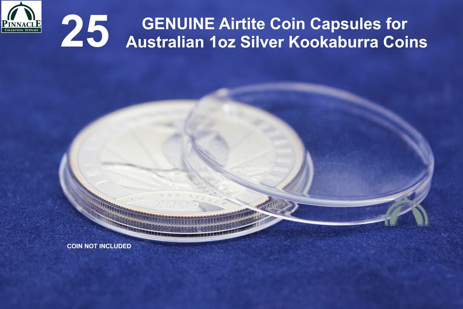 25 Genuine Direct Fit Airtite Coin Capsules For Australian 1Oz Silver Kookaburra 3 25 GENUINE Direct Fit Airtite Coin Capsules for Australian 1oz Silver Kookaburra - Image 3