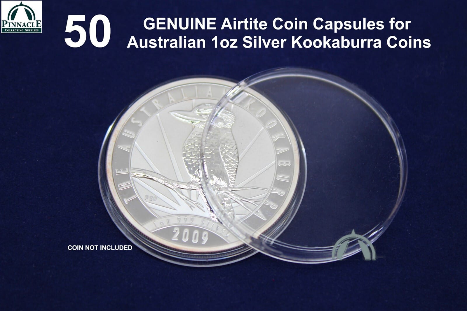 50 Genuine Direct Fit Airtite Coin Capsules For Australian 1Oz Silver Kookaburra 3 50 GENUINE Direct Fit Airtite Coin Capsules for Australian 1oz Silver Kookaburra - Image 3