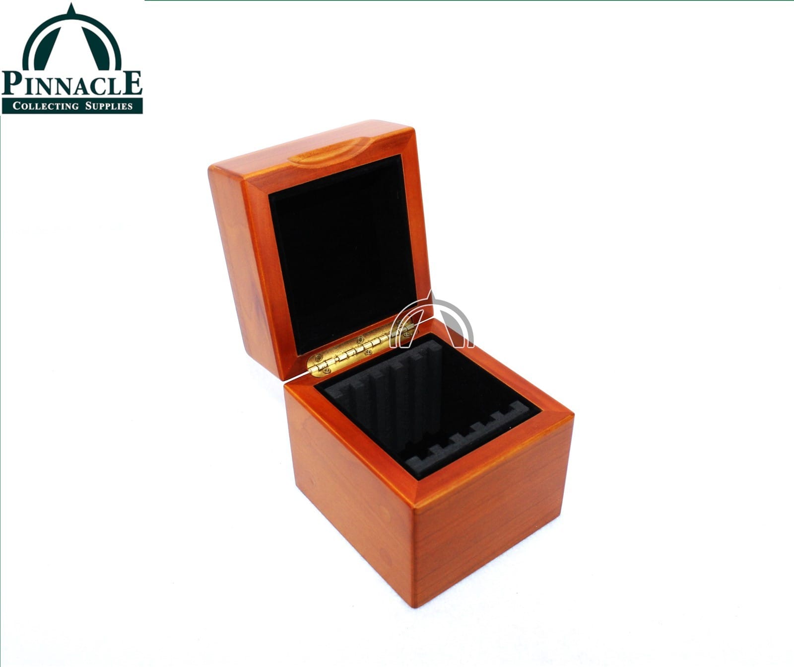 Cherry Finished Wood Display Box For 5 Certified Coin Slabs From Pcgs Or Ngc 2 Cherry Finished Wood Display Box for 5 Certified Coin Slabs from PCGS or NGC - Image 2