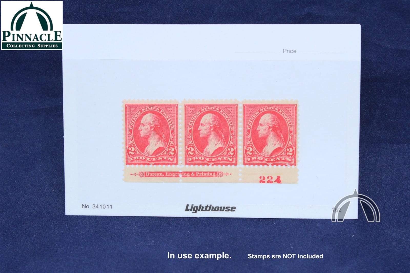 100 Stamp Dealer Cards, White Background With Clear Window By Lighthouse 2 100 Stamp Dealer Cards, White Background with Clear Window by Lighthouse - Image 2
