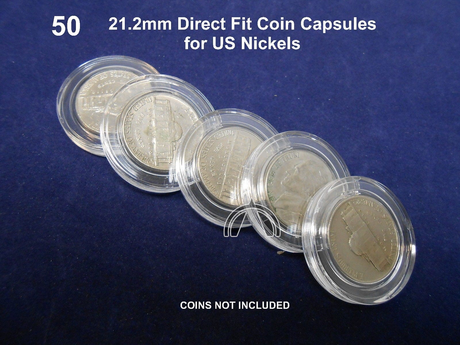 50 Direct Fit Airtite Coin Capsules | Us Nickels Liberty Buffalo Jefferson 21Mm 1 50 Direct Fit Airtite Coin Capsules | US Nickels Liberty Buffalo Jefferson 21mm