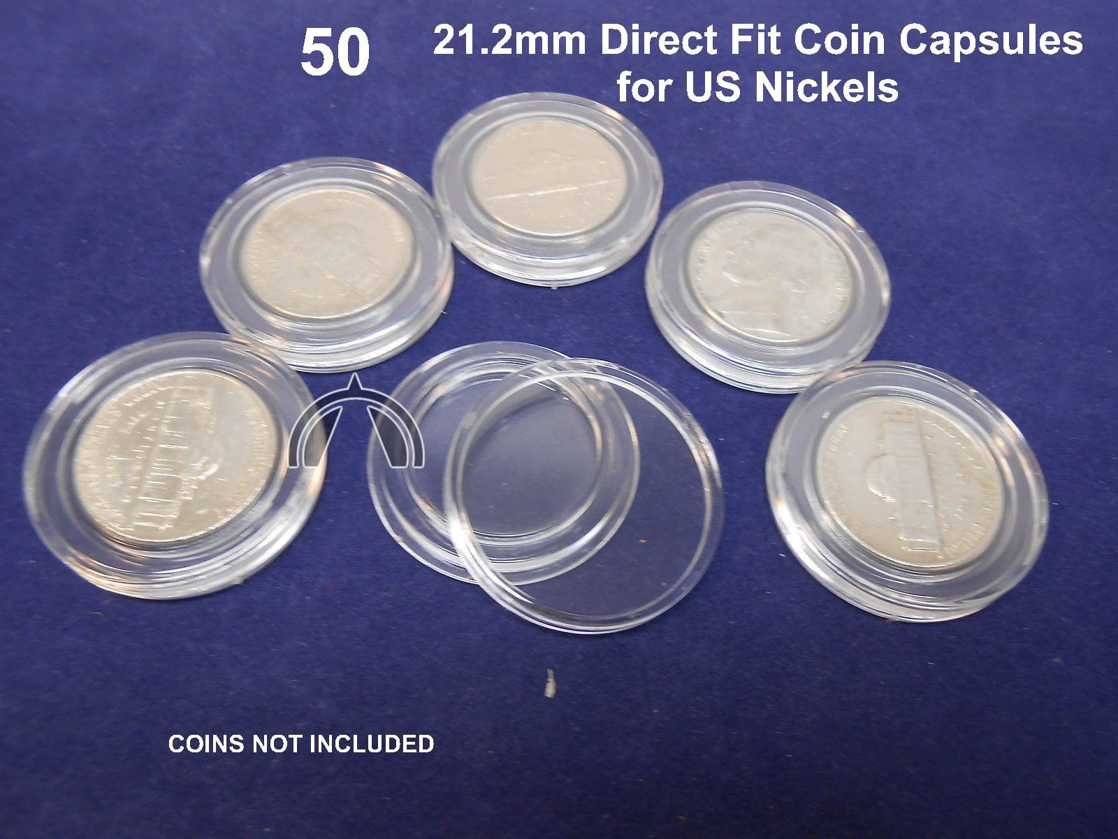 50 Direct Fit Airtite Coin Capsules | Us Nickels Liberty Buffalo Jefferson 21Mm 3 50 Direct Fit Airtite Coin Capsules | US Nickels Liberty Buffalo Jefferson 21mm - Image 3