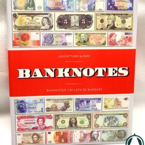 Hardcover Currency Album Holds for 300 Currencies and Banknotes of the World