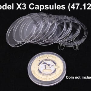 Genuine X3 Airtite Capsules for 1.855" 47.12mm Coins & Medals You Pick Quantity
