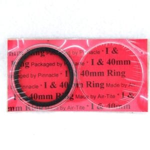 Airtite Coin Capsule w 40mm Black Ring | Mexico 1oz Silver Libertad 1996-Present