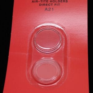21mm AIRTITE COIN CAPSULE HOLDER US NICKELS AND OTHER 21MM DIAMETER COINS
