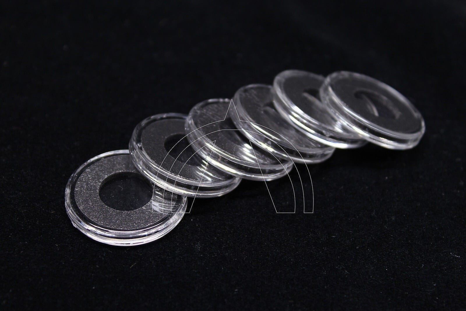 10 Airtite Coin Capsule Holders With Black Rings For Maple Gold 1/20Th Oz, 14Mm 1 10 Airtite Coin Capsule Holders with Black Rings for Maple Gold 1/20th oz, 14mm