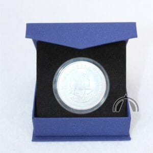 BLUE Box for 1oz Silver Krugerrand in Direct Fit Air Tight Coin Capsule