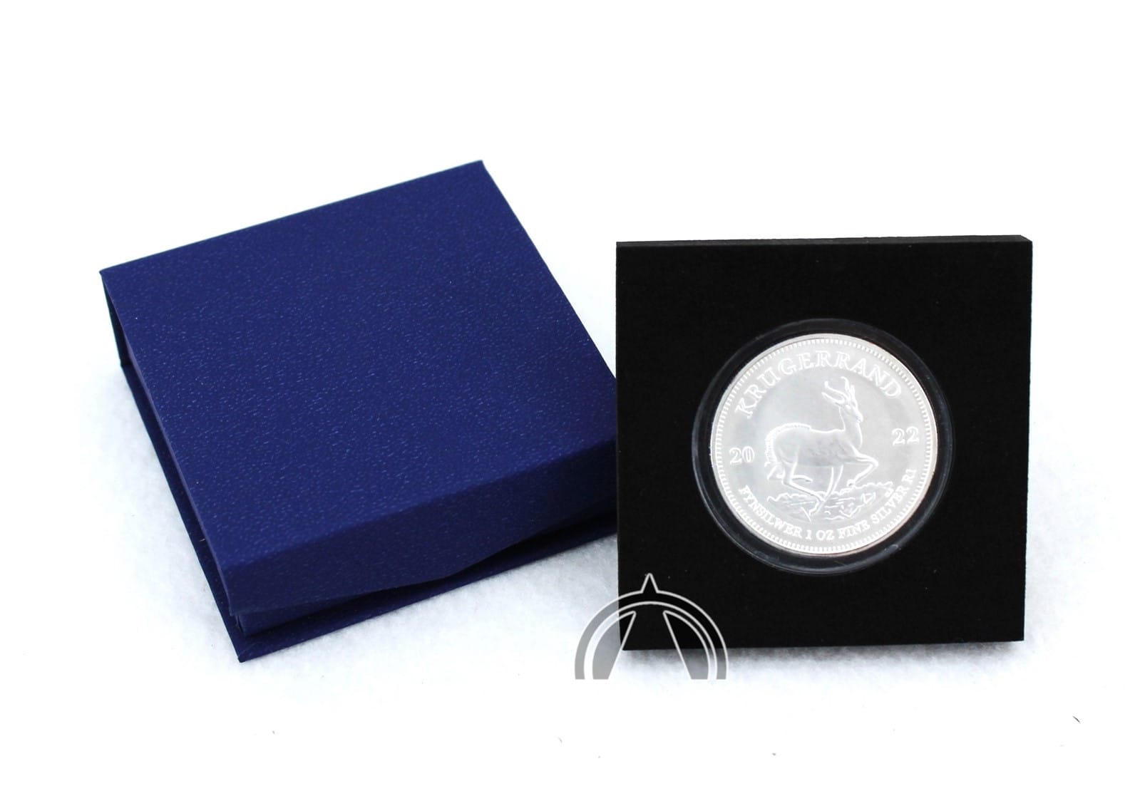 Blue Box For 1Oz Silver Krugerrand In Direct Fit Air Tight Coin Capsule 2 BLUE Box for 1oz Silver Krugerrand in Direct Fit Air Tight Coin Capsule - Image 2