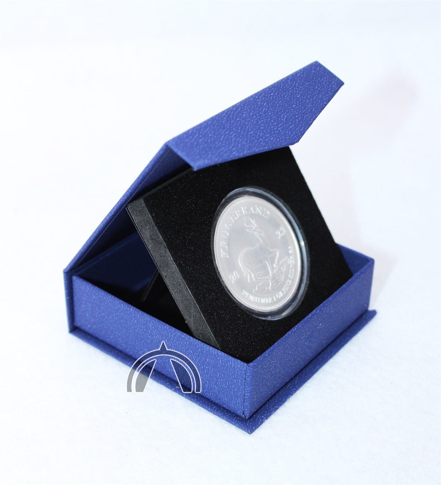Blue Box For 1Oz Silver Krugerrand In Direct Fit Air Tight Coin Capsule 3 BLUE Box for 1oz Silver Krugerrand in Direct Fit Air Tight Coin Capsule - Image 3