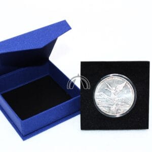 BLUE Box for 1oz Silver Mexican Libertad in Direct Fit Air Tight Coin Capsule