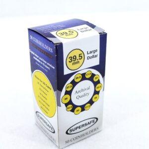 50 Self Adhesive 2x2 Cardboard & Mylar Coin Flips for Peace Morgan Ike 39.5mm