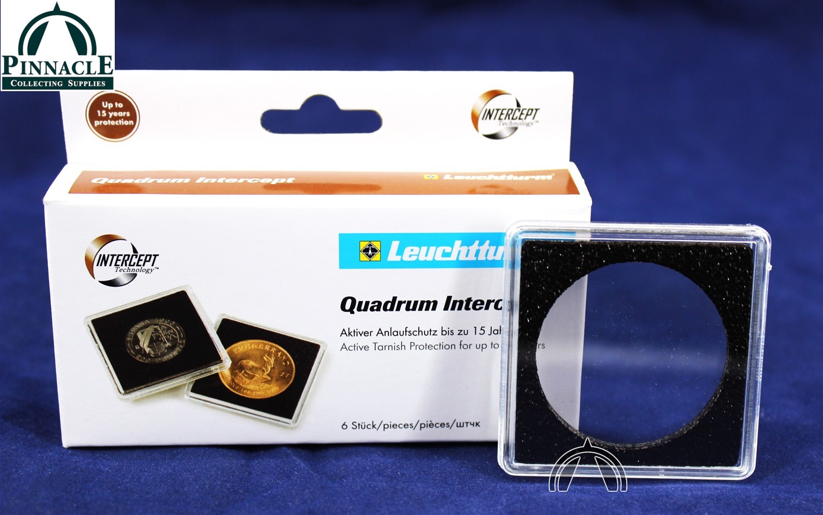 37Mm Quadrum Intercept Square Coin Capsule Holders For 1/2Oz Silver Lunar Ii 1 37mm quadrum intercept