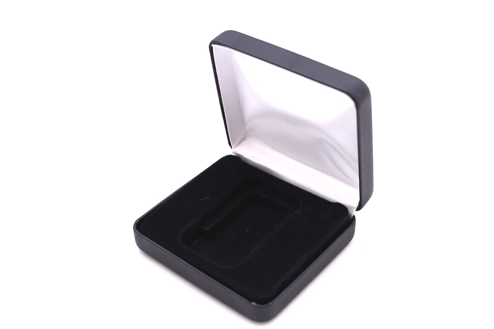 Black Leatherette Display Box For 1 Vertical Silver, 1Oz Bar In Airtite Holder 2 Black Leatherette Display Box for 1 Vertical Silver, 1oz Bar in Airtite Holder - Image 2