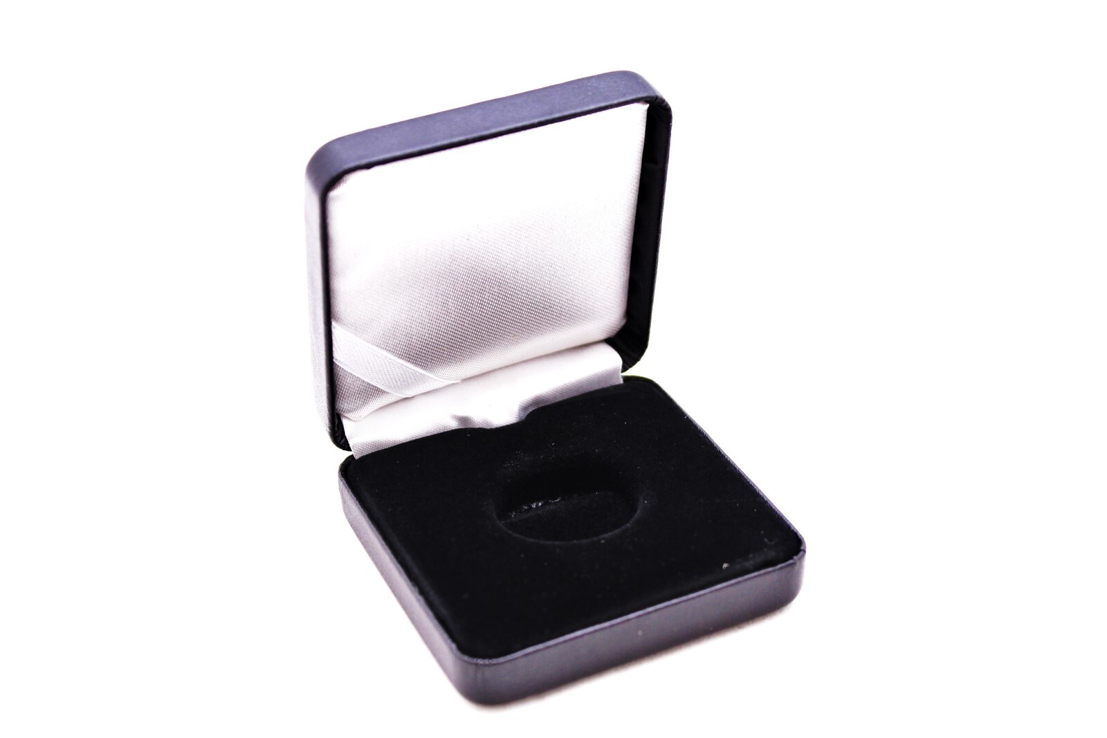 Black Leatherette Box &Amp; Direct Fit Capsule For Us Nickel And Other 21Mm Coins 1 Black Leatherette Box & Direct Fit Capsule for US Nickel and Other 21mm Coins