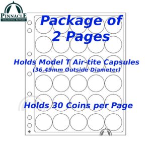 30/31 ENCAP Pages For Nickel | $10 Gold Eagle | Quarter | Many More In Capsules
