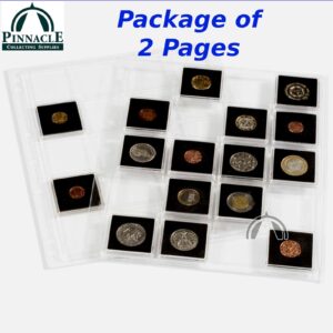 ENCAP Pages for 20 - 2x2 Snaplocks | Quadrums | Tetras | Whitman Coin Holders