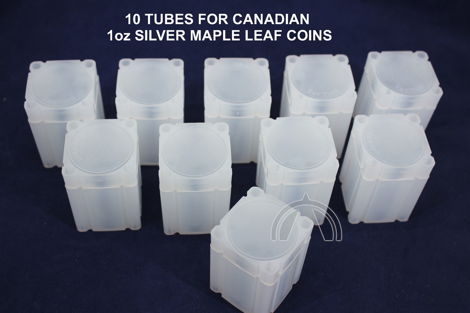 10 Large Dollar Square Tubes By Lighthouse For Canadian 1 Oz Silver Maple Leaf 2 10 Large Dollar Square Tubes by Lighthouse for Canadian 1 oz Silver Maple Leaf - Image 2