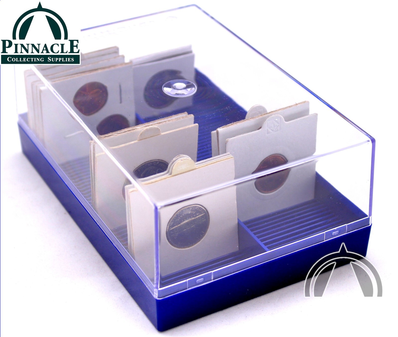 Plastic Coin Flip Box For 100 2X2 Coin Flip Holders For All Your Coins 3 Plastic Coin Flip Box for 100 2x2 Coin Flip Holders for All Your Coins - Image 3