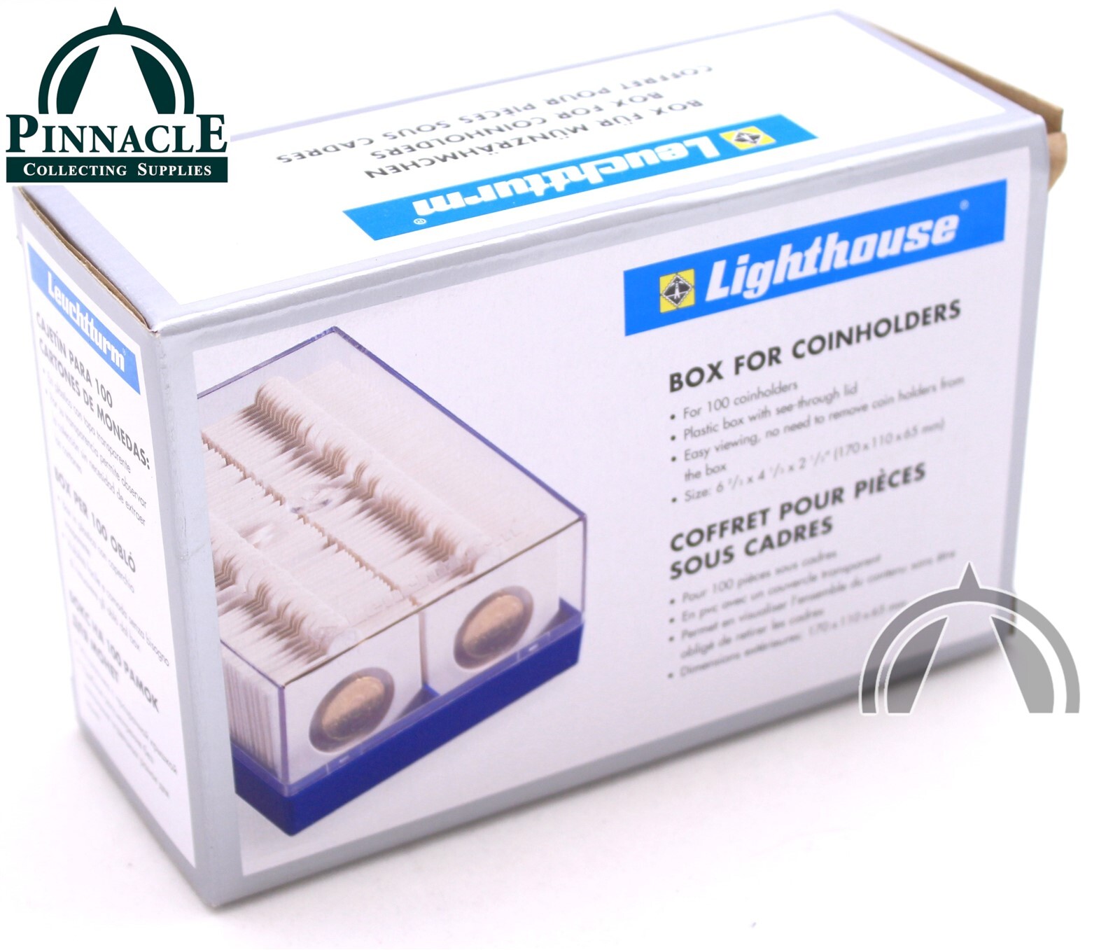 Plastic Coin Flip Box For 100 2X2 Coin Flip Holders For All Your Coins 4 Plastic Coin Flip Box for 100 2x2 Coin Flip Holders for All Your Coins - Image 4