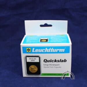 5 Pack of 26mm QUICKSLABS Coin Holders for Great Britain Half Penny (1860-1967)