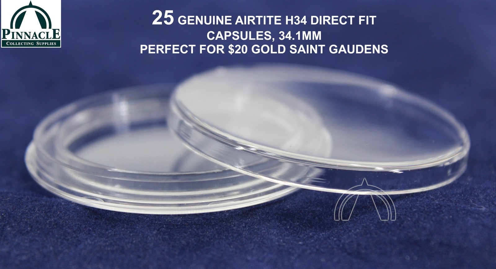 25 - 34Mm Direct Fit Genuine Airtite Coin Capsules For $20 Gold Saint Gaudens 1 25 - 34mm Direct Fit Genuine Airtite Coin Capsules for $20 Gold Saint Gaudens