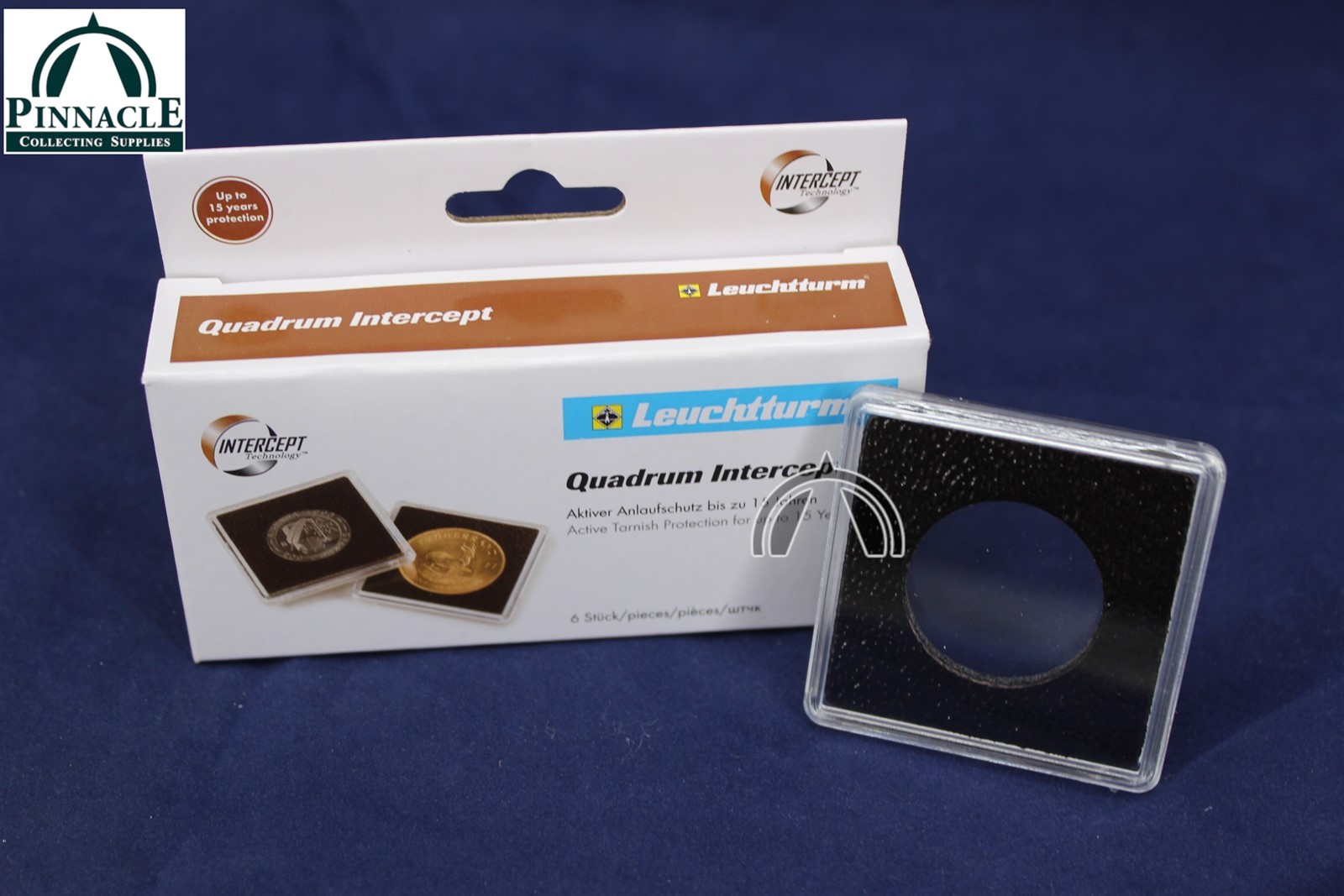 6 Pack 24Mm Quadrum Intercept 2&Quot;X2&Quot; Square Coin Holders For France 20 Centimes 3 6 Pack 24mm Quadrum INTERCEPT 2"x2" Square Coin Holders for France 20 Centimes - Image 3