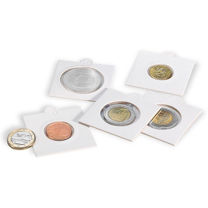25Mm - 25 Self Adhesive Flips With Mylar Window For Us Quarters &Amp; Other Coins 2 25mm - 25 Self Adhesive Flips with Mylar Window for US Quarters & Other Coins - Image 2