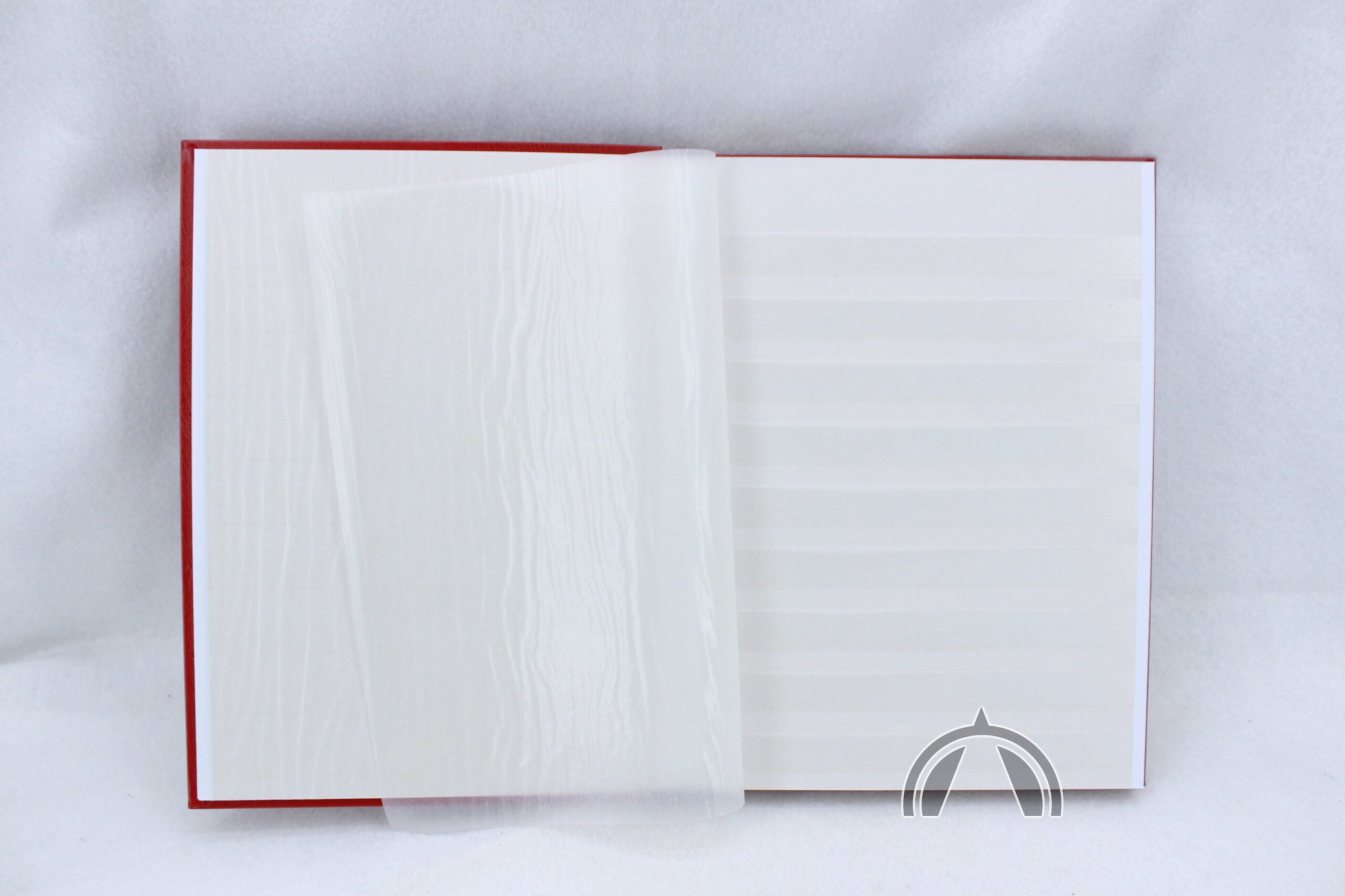 Red 32 Page Hardcover Stamp Stock Book W 9 Strips On White Pages 3 Red white 32 page stamp stock book