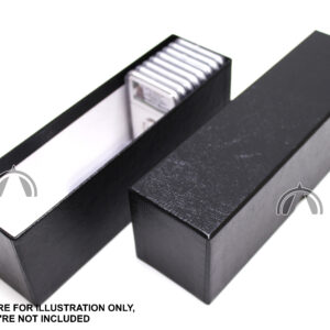 Single row heady duty box for certified coin slabs