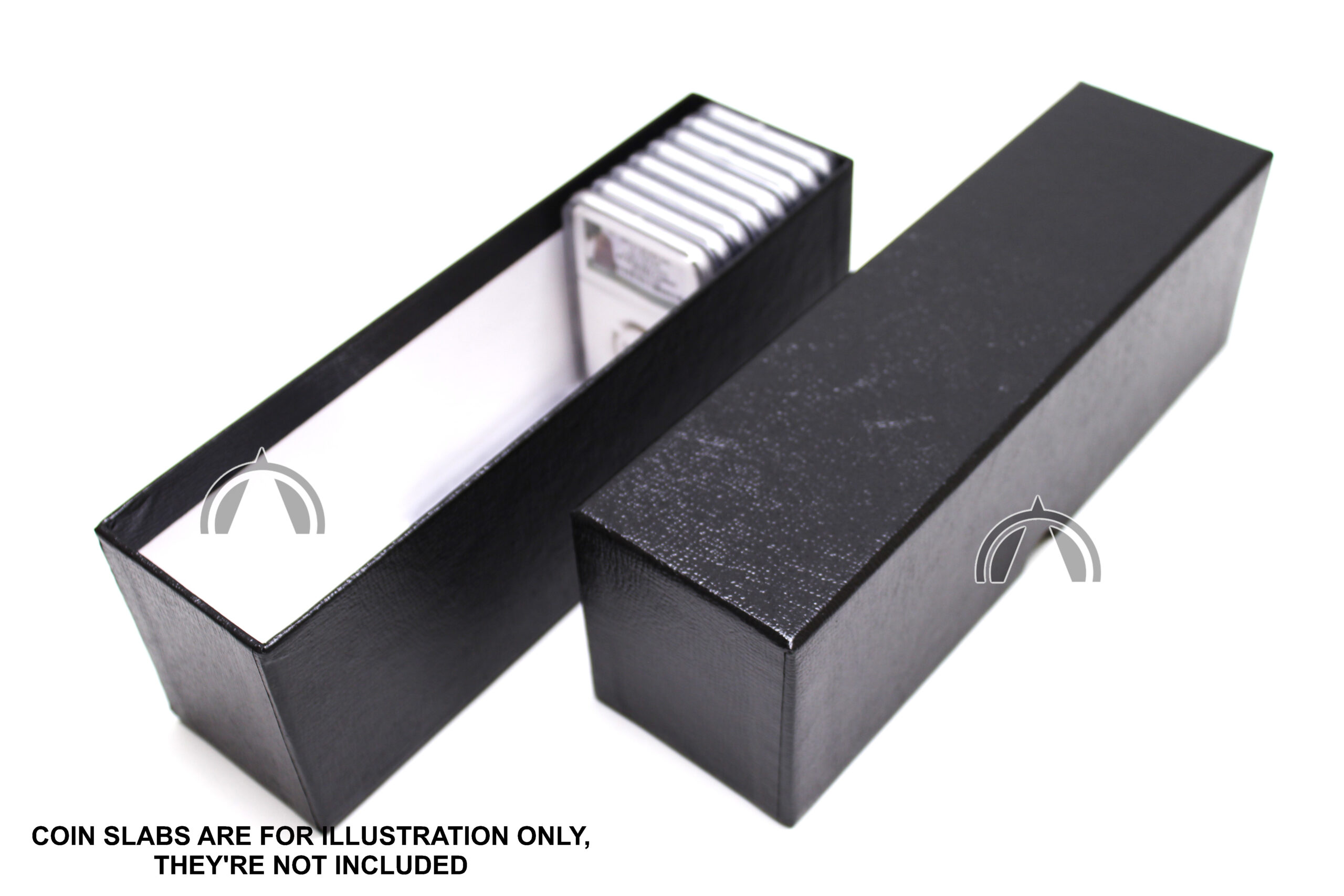 Heavy Duty Single Row Storage Box For Certified Coin Slabs, Ngc, Pcgs, Etc 1 Single row heady duty box for certified coin slabs